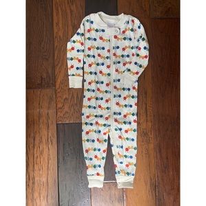 Hanna Andersson Zipper Pajamas in Colorful Caterpillars (18m - 24m)